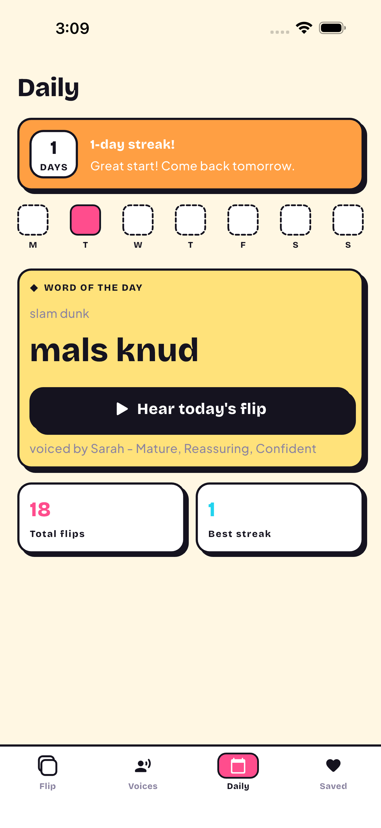 Daily Word and streaks